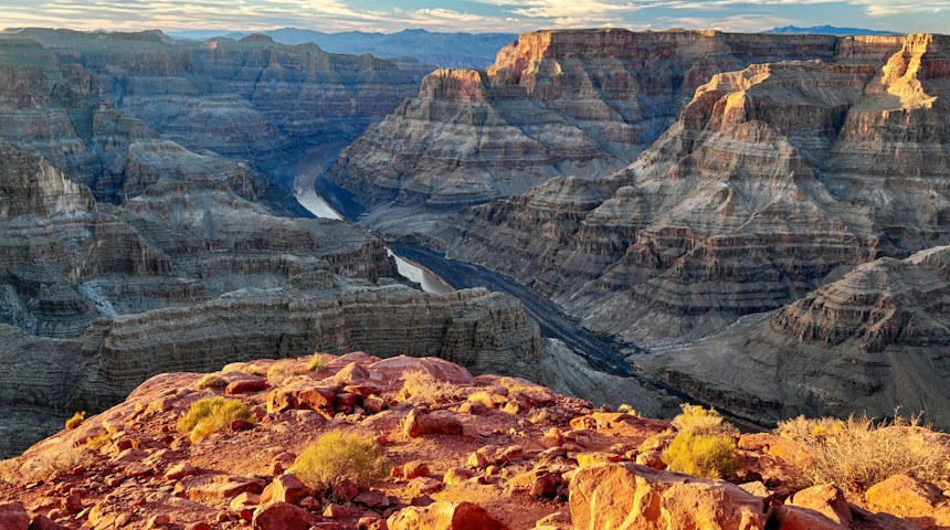 Colorado River winding through the Grand Canyon